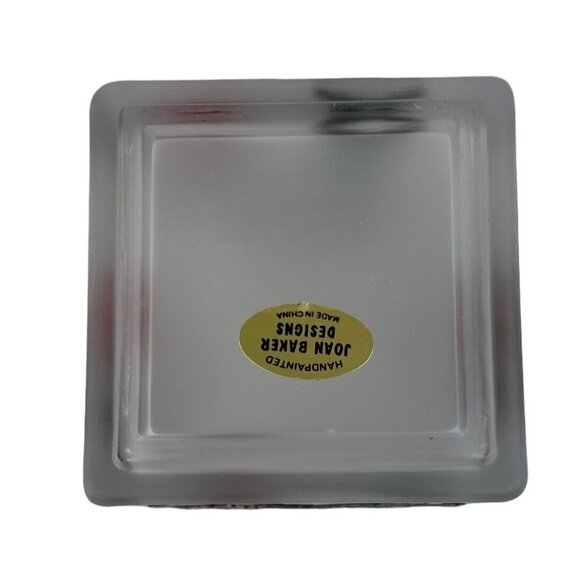 Vintage Joan Baker Designs Hummingbird Candle Holder 3” Hand Painted Flowers - Picture 8 of 10